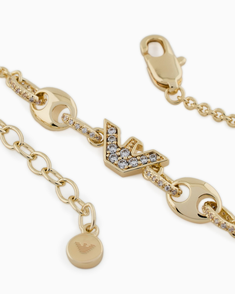 GOLD-TONE BRASS STATION BRACELET 3