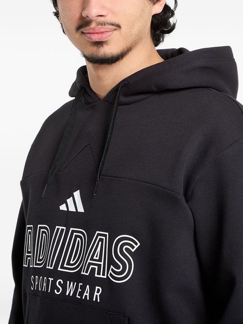 House Of Tiro logo-print 3-Stripes hoodie 4