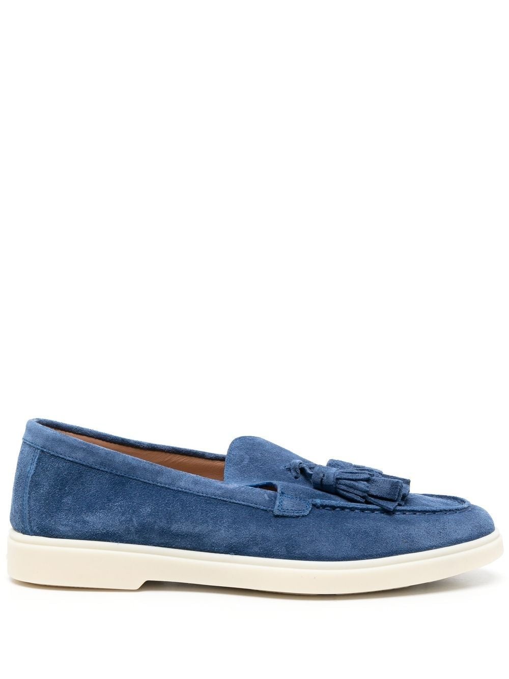 tassel-detail suede loafers - 1