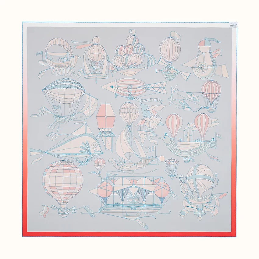 Les Folies du Ciel double face scarf 90 - 5
