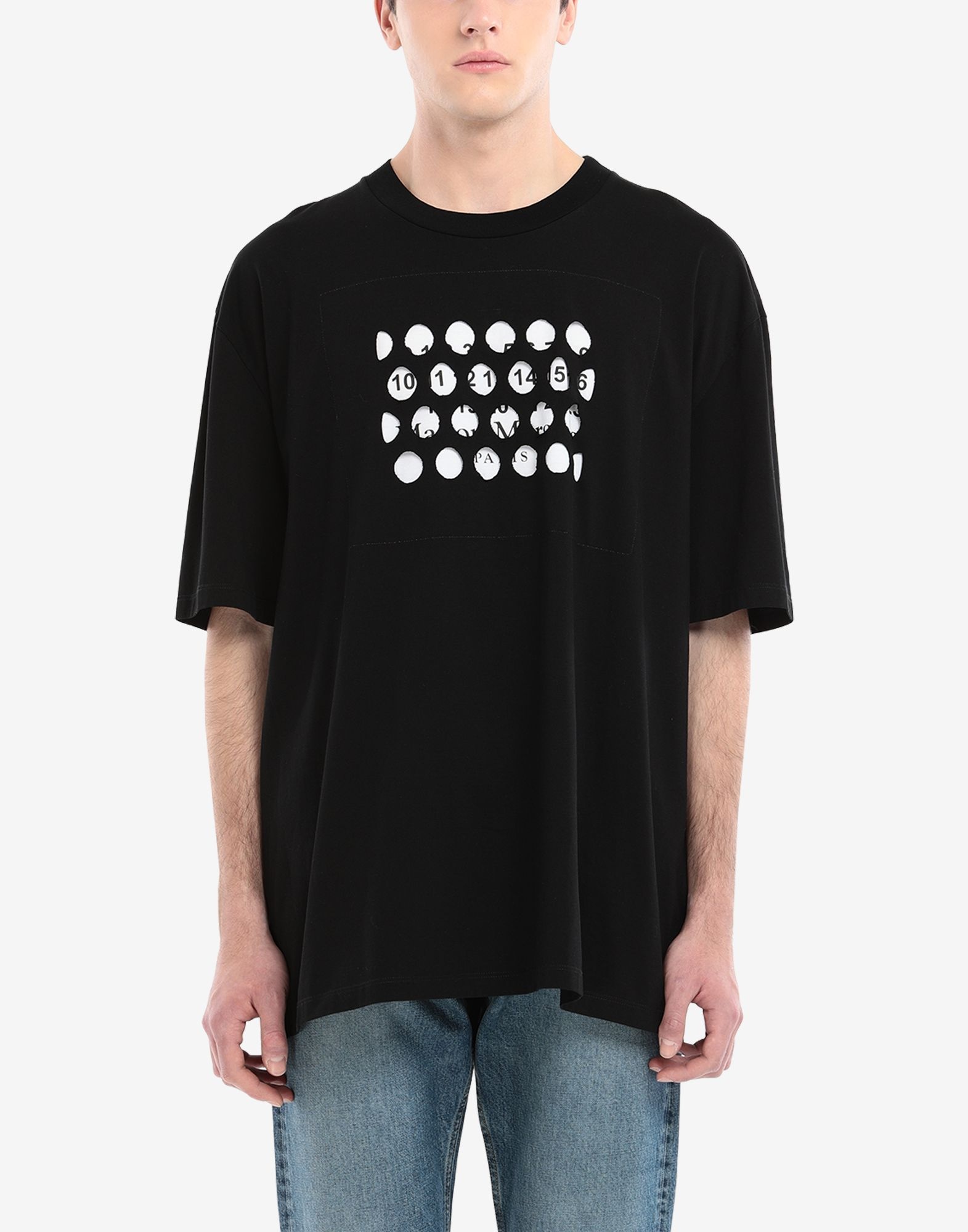 Punched holes T-shirt - 5