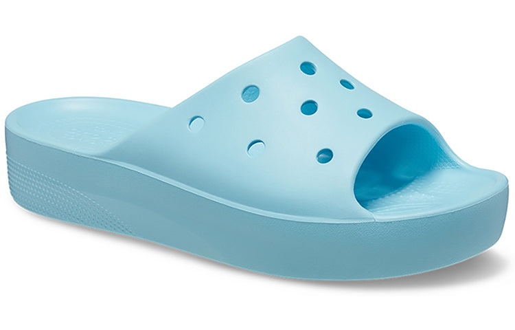 (WMNS) Crocs Classic Platform Slide 'Arctic' 208180-411 - 4