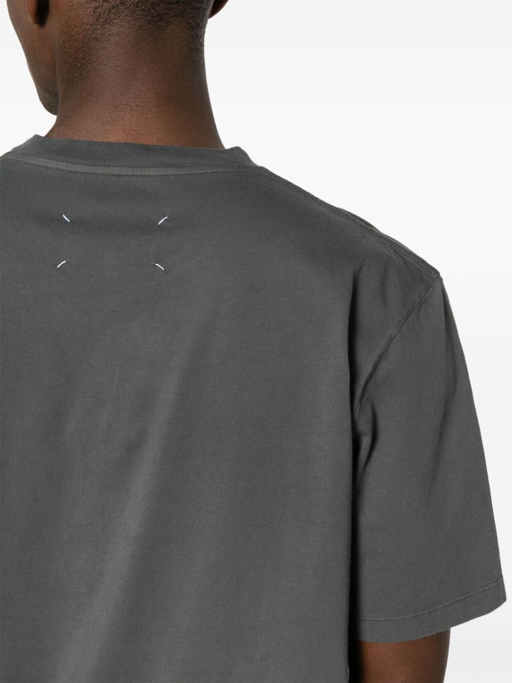 plain cotton T-shirt - 5