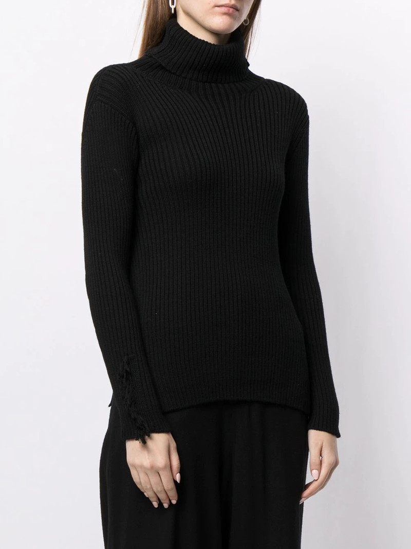 ribbed fringed jumper 3