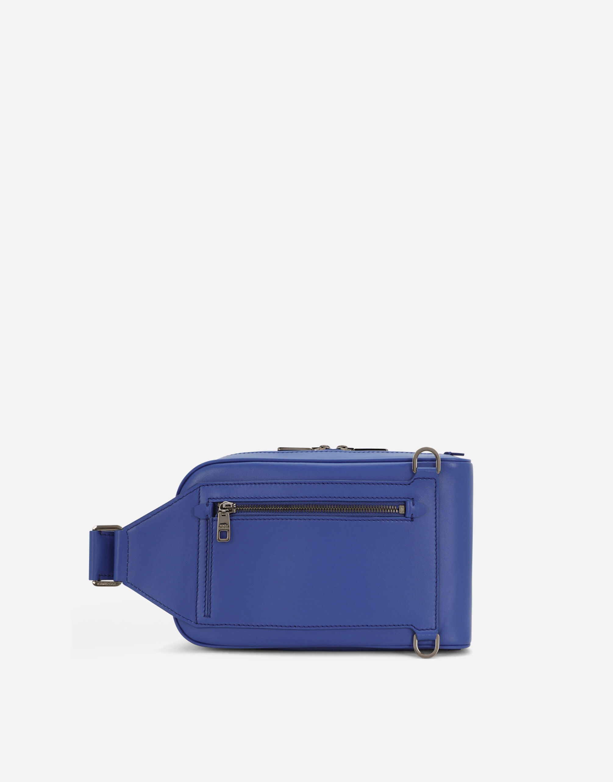 Calfskin belt bag with raised logo - 3