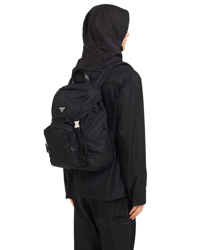 Prada Re-Nylon and Saffiano leather backpack with hood outlook