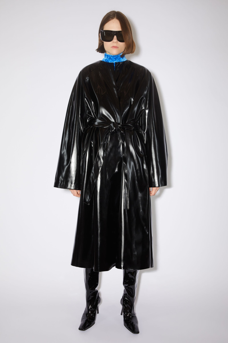 Acne Studios Belted coat - Black outlook