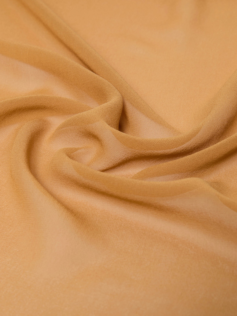 STARNA Silk georgette stole - CARAMEL 3