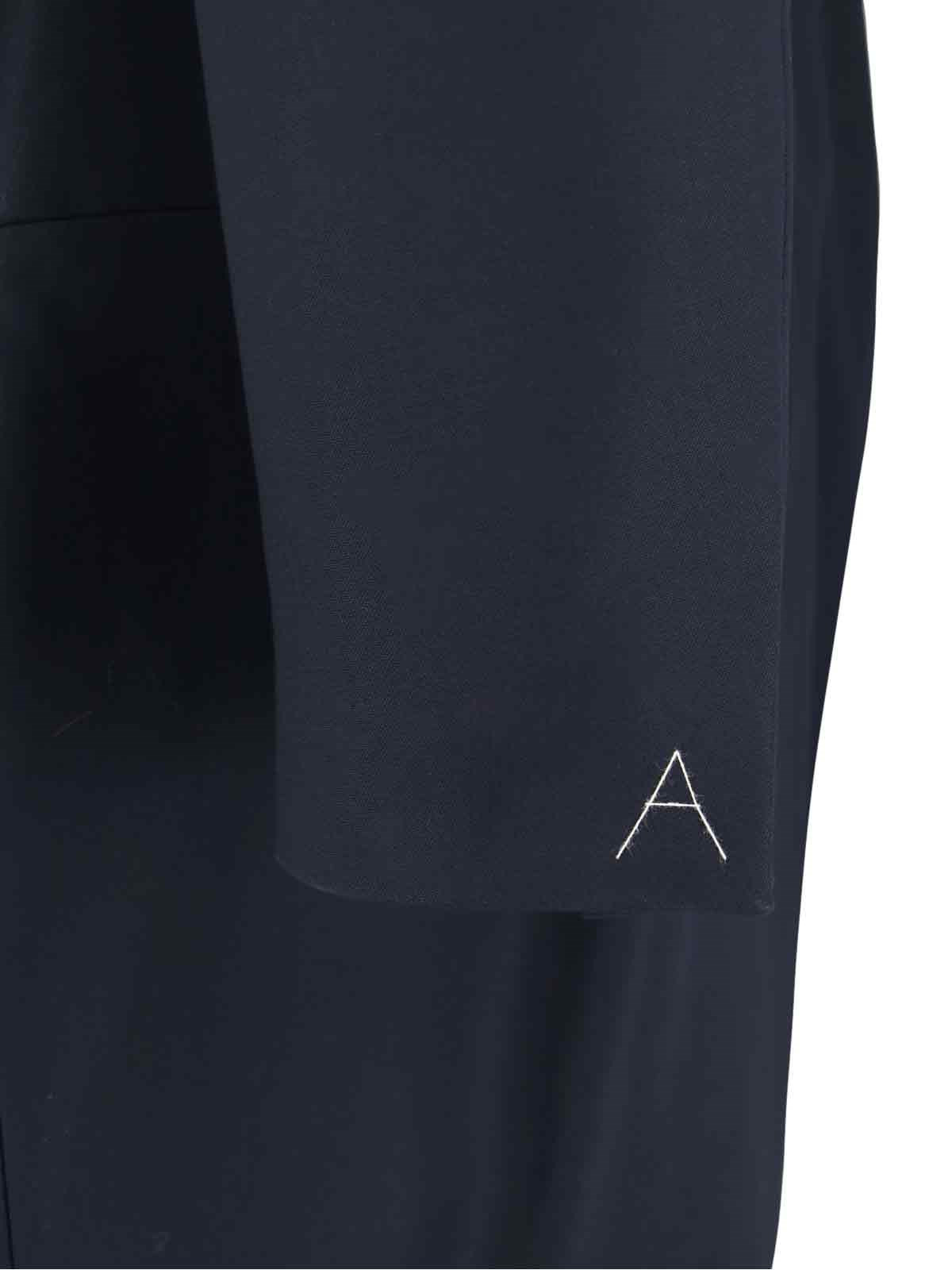 ROUNDED DOUBLE-BREASTED COAT - 3