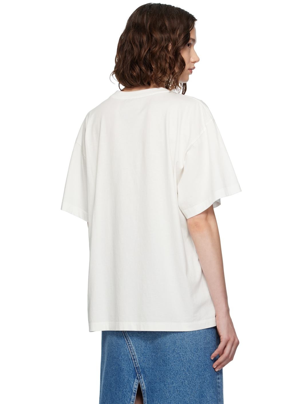 White Cotton T-shirt - 3