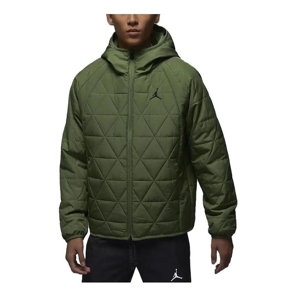 Air Jordan Therma-FIT Cotton Jacket 'Olive Green' FD2638-340 - 1