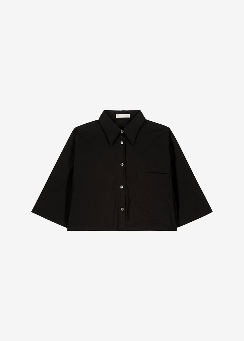 Odem Cropped Shirt - Black 9