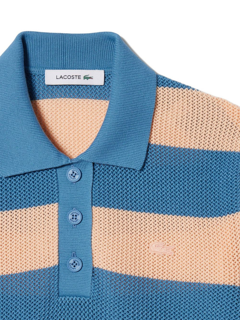 striped mesh polo shirt 5