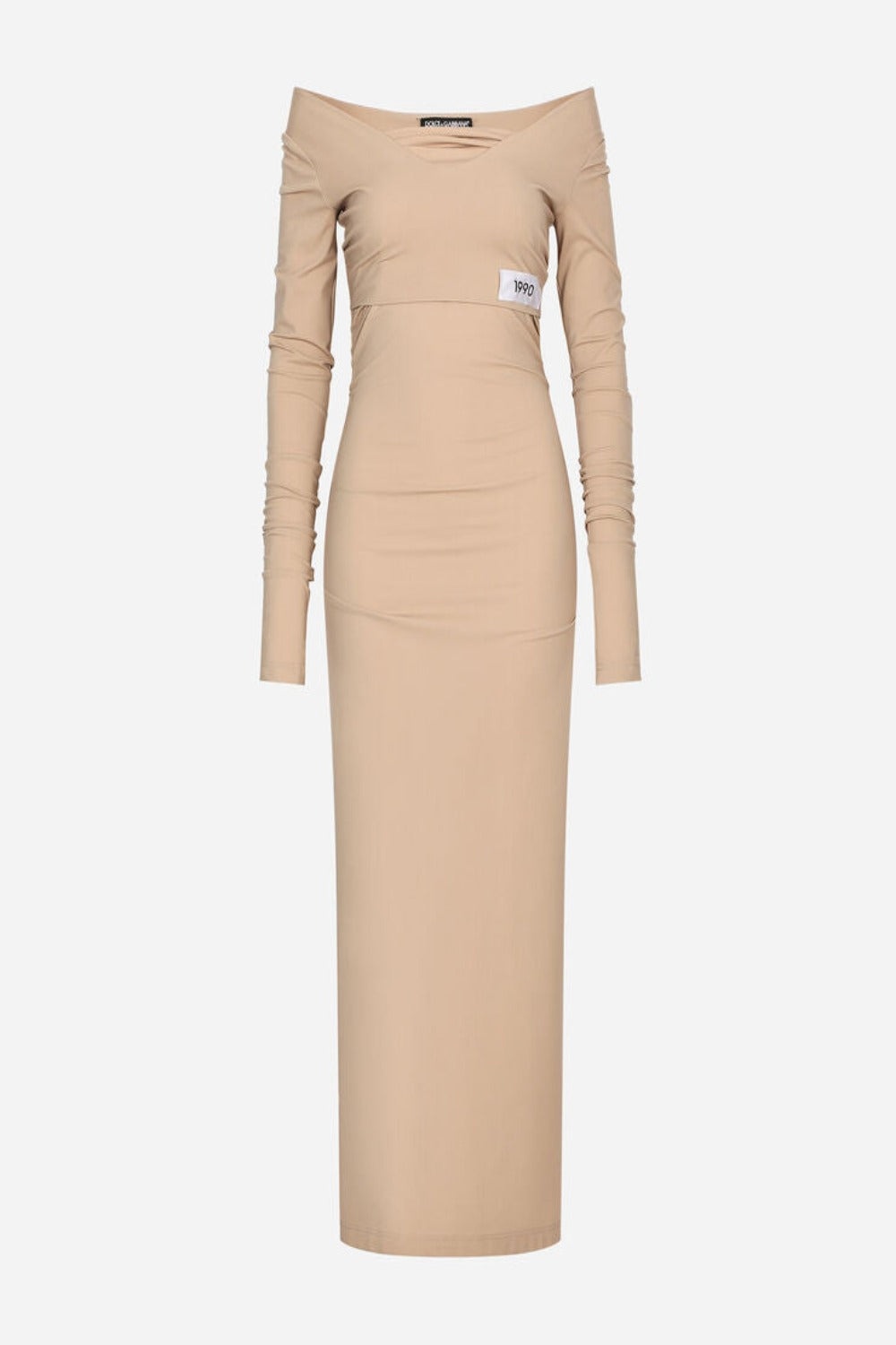 KIM DOLCE&GABBANA Jersey Milano Rib Calf-Length Dress - 1