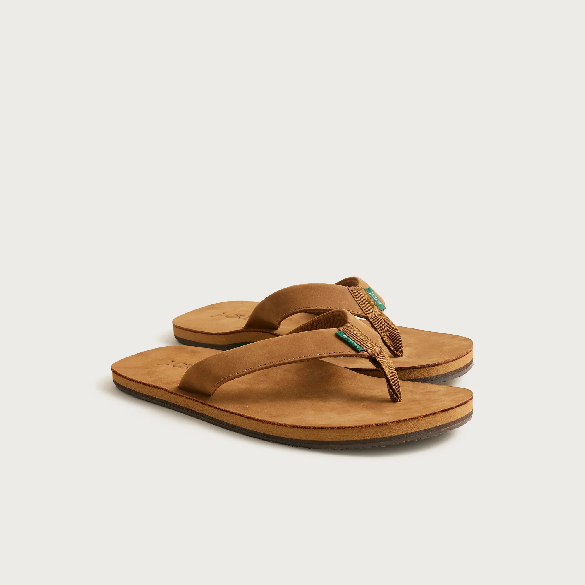 Nubuck leather flip-flops - 1