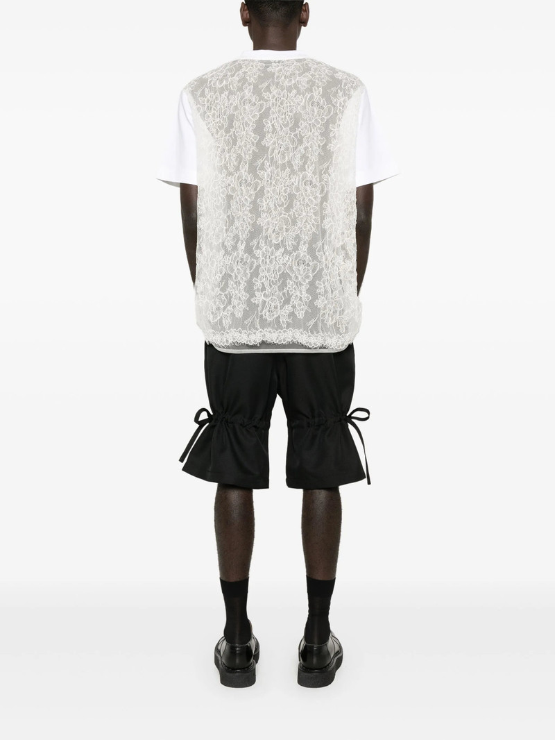 Simone Rocha sheer lace-panel T-shirt outlook