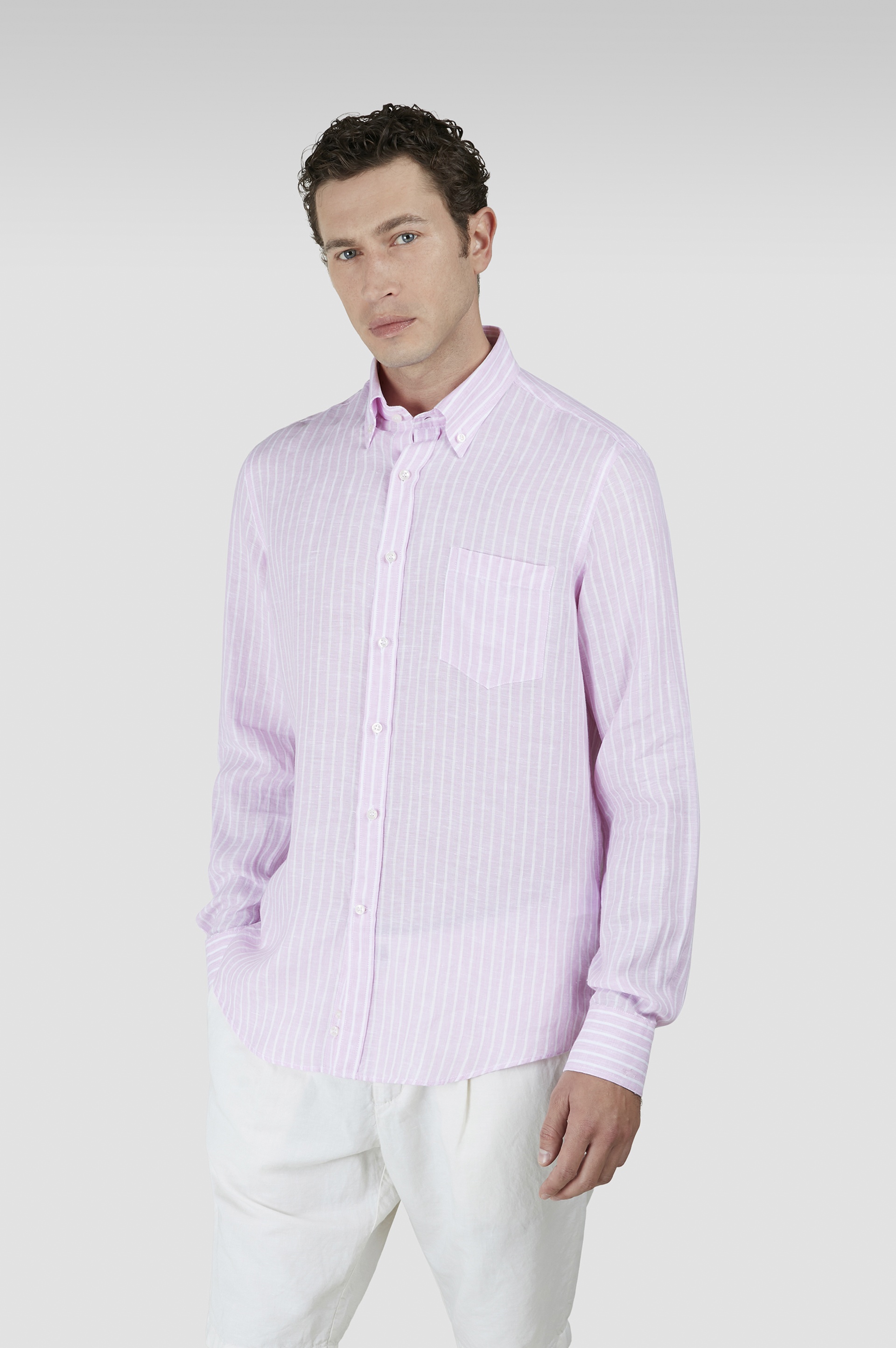 STRIPED LINEN SHIRT - 6