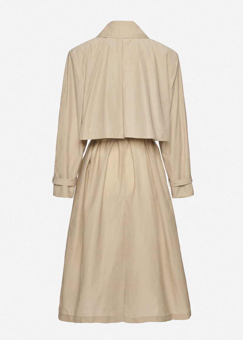 Belted trench coat in beige 2