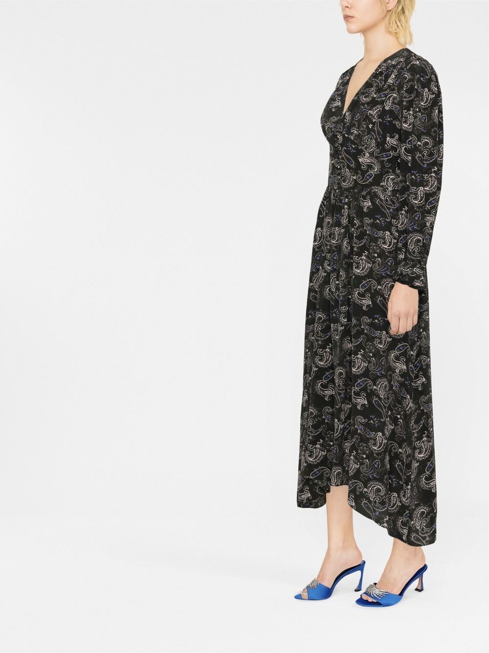 Myrala paisley-print midi-length dress - 4