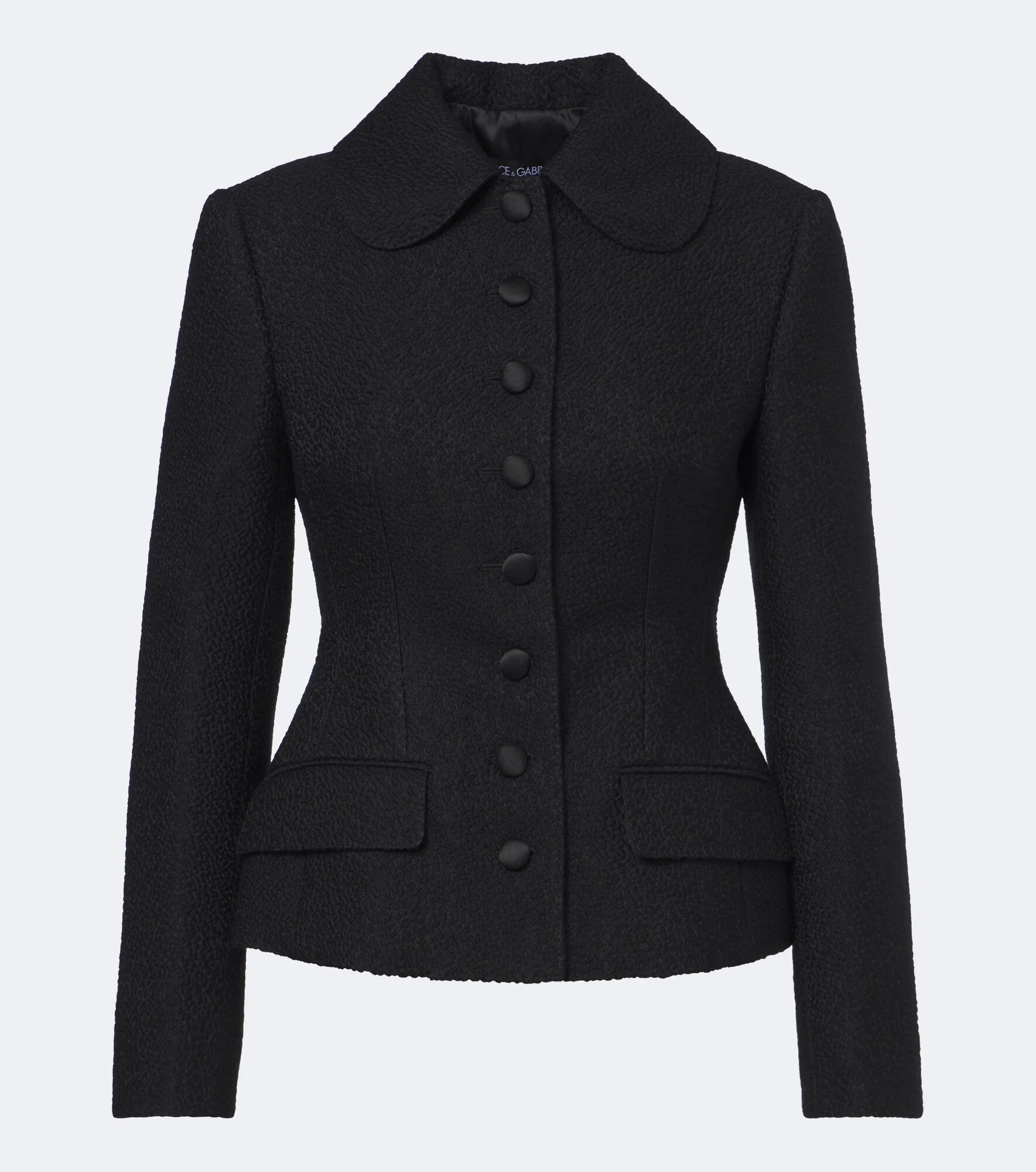 Single-breasted wool and silk-blend blazer - 1