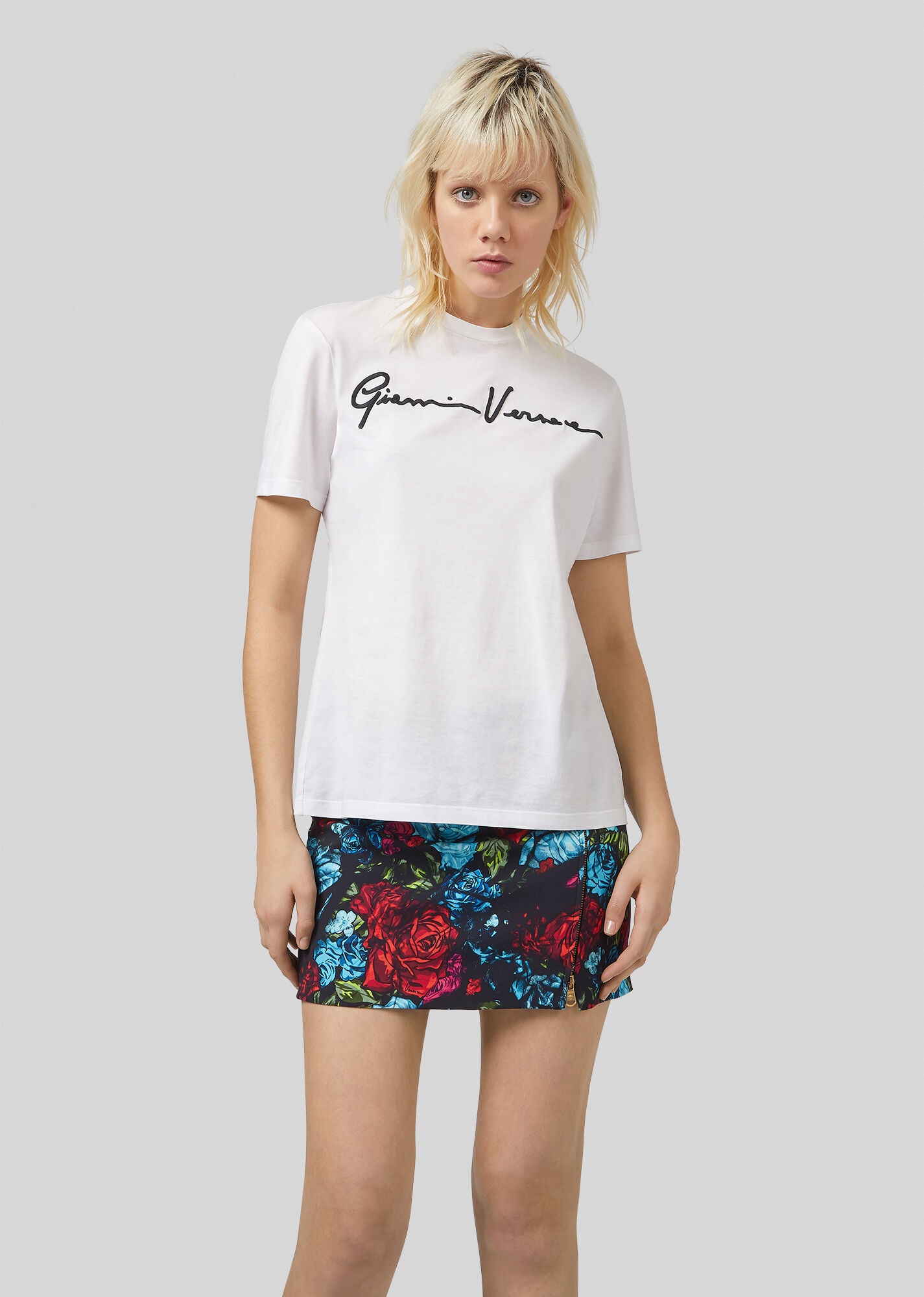 Embroidered GV Signature T-Shirt - 3