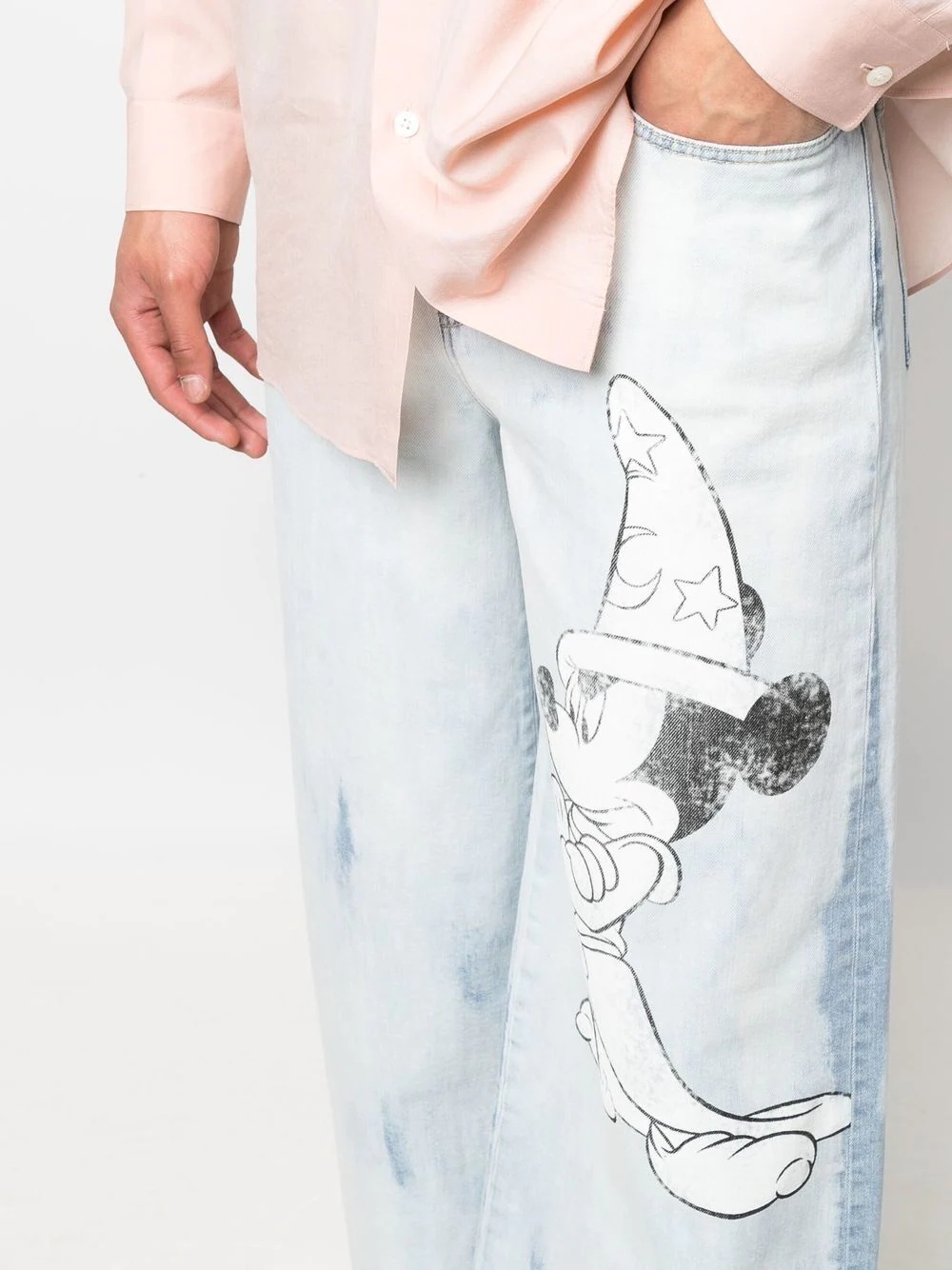 x Disney Fantasia print wide-leg jeans - 6