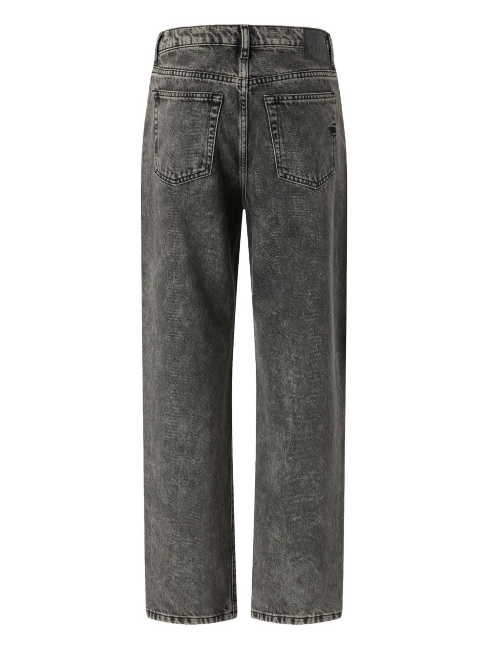 stonewash crystal-embellished jeans - 2