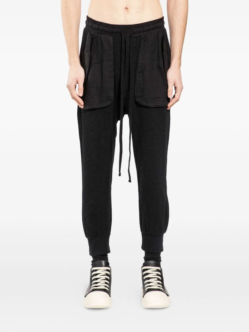 pocket jersey track pants - 1