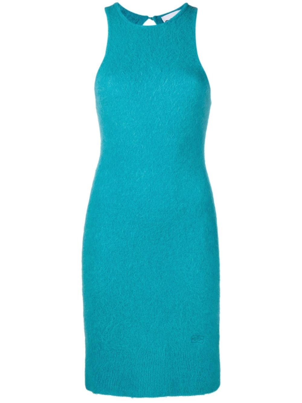 sleeveless knitted dress - 1