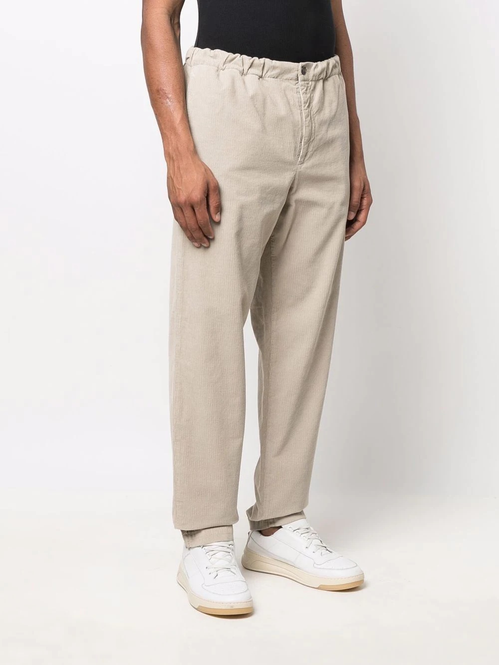 corduroy straight-leg trousers - 3