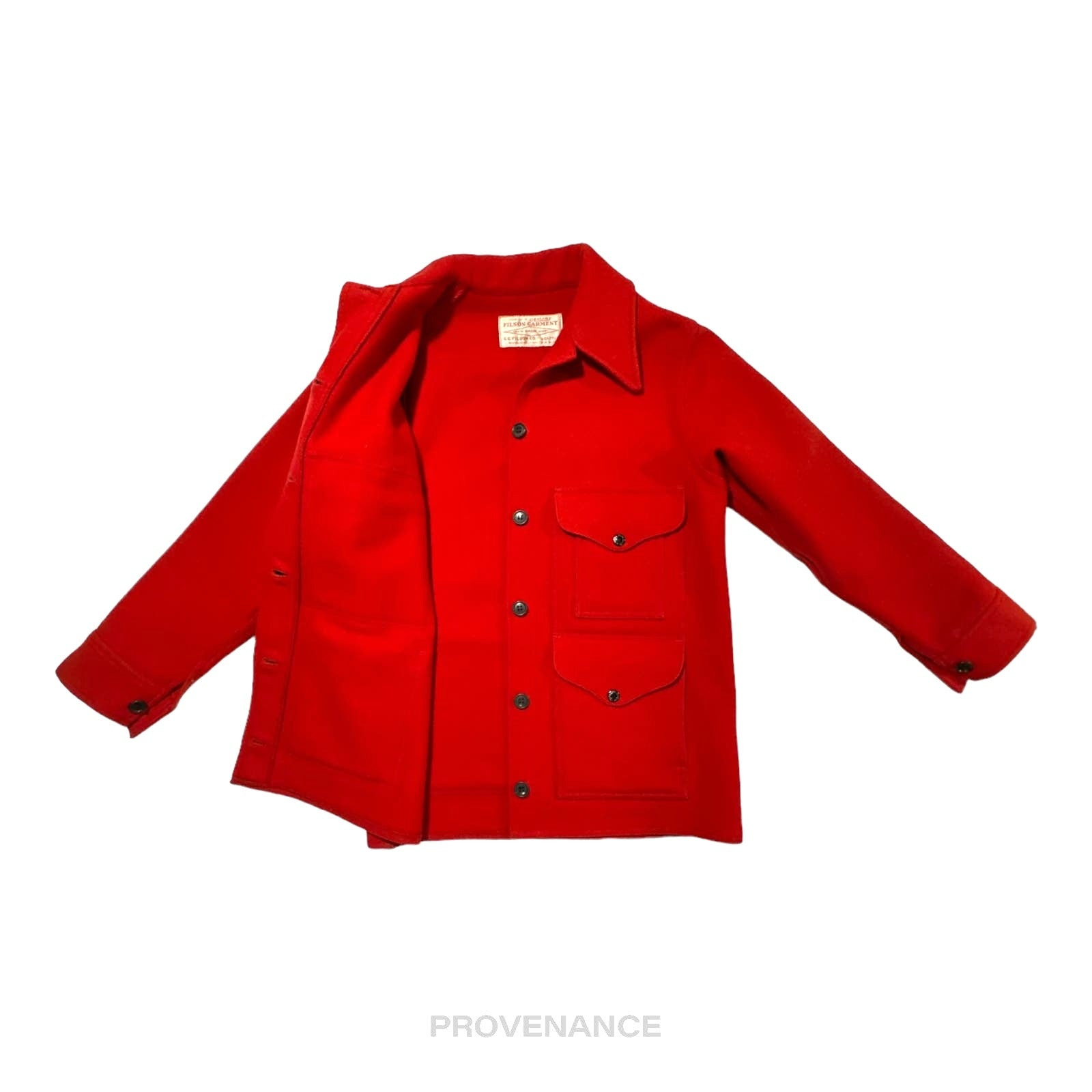 Filson Mackinaw Wool Cruiser Jacket - Scarlet Red W10 - 5