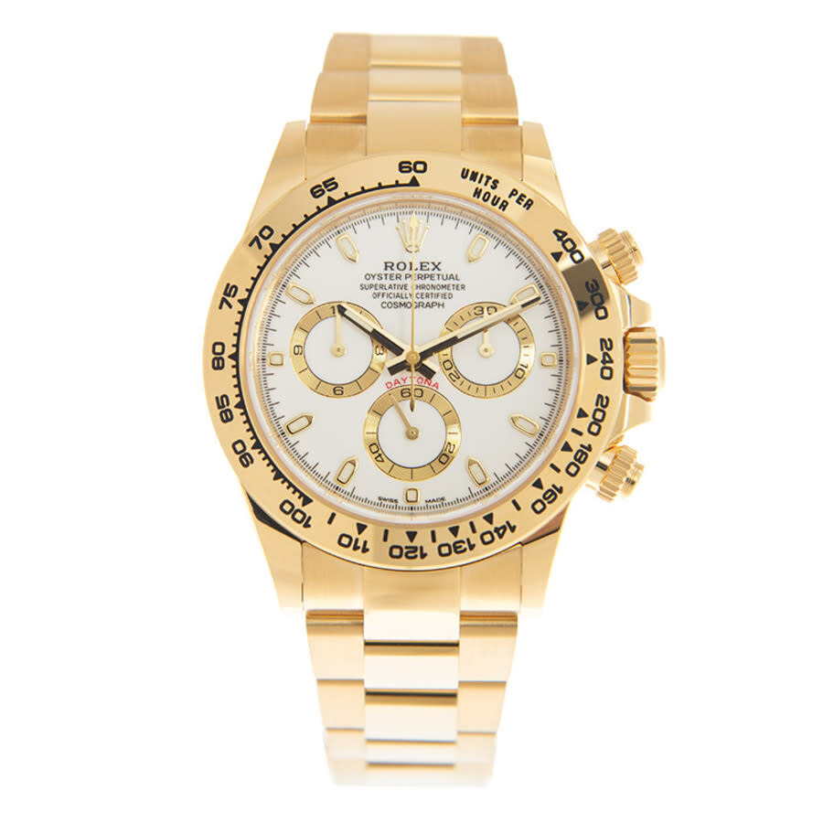 Pre-owned Rolex Cosmograph Daytona Chronograph White Dial Men's Watch 116508WSO - 3