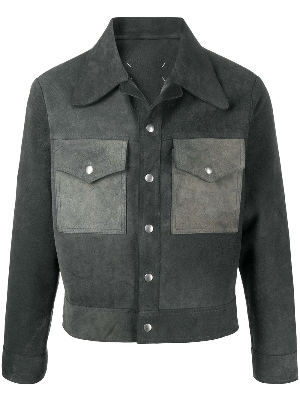 panelled shirt jacket - 1