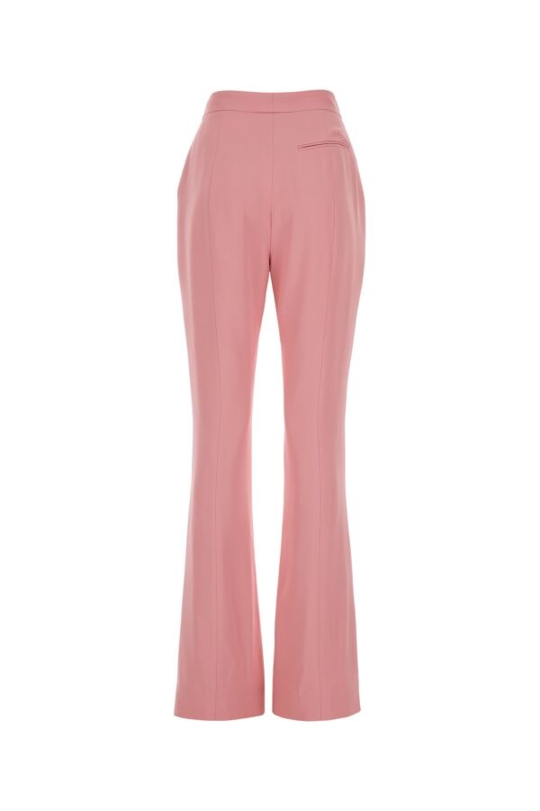 Alexander Mcqueen Women Pink Crepe Cigarette Pant - 2