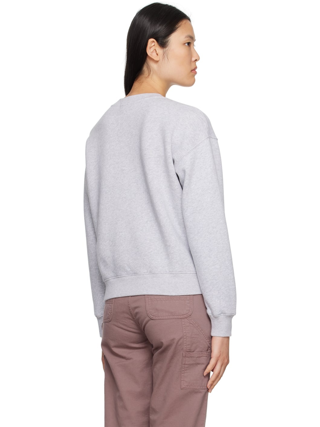 Gray Flowers Sweatshirt - 3