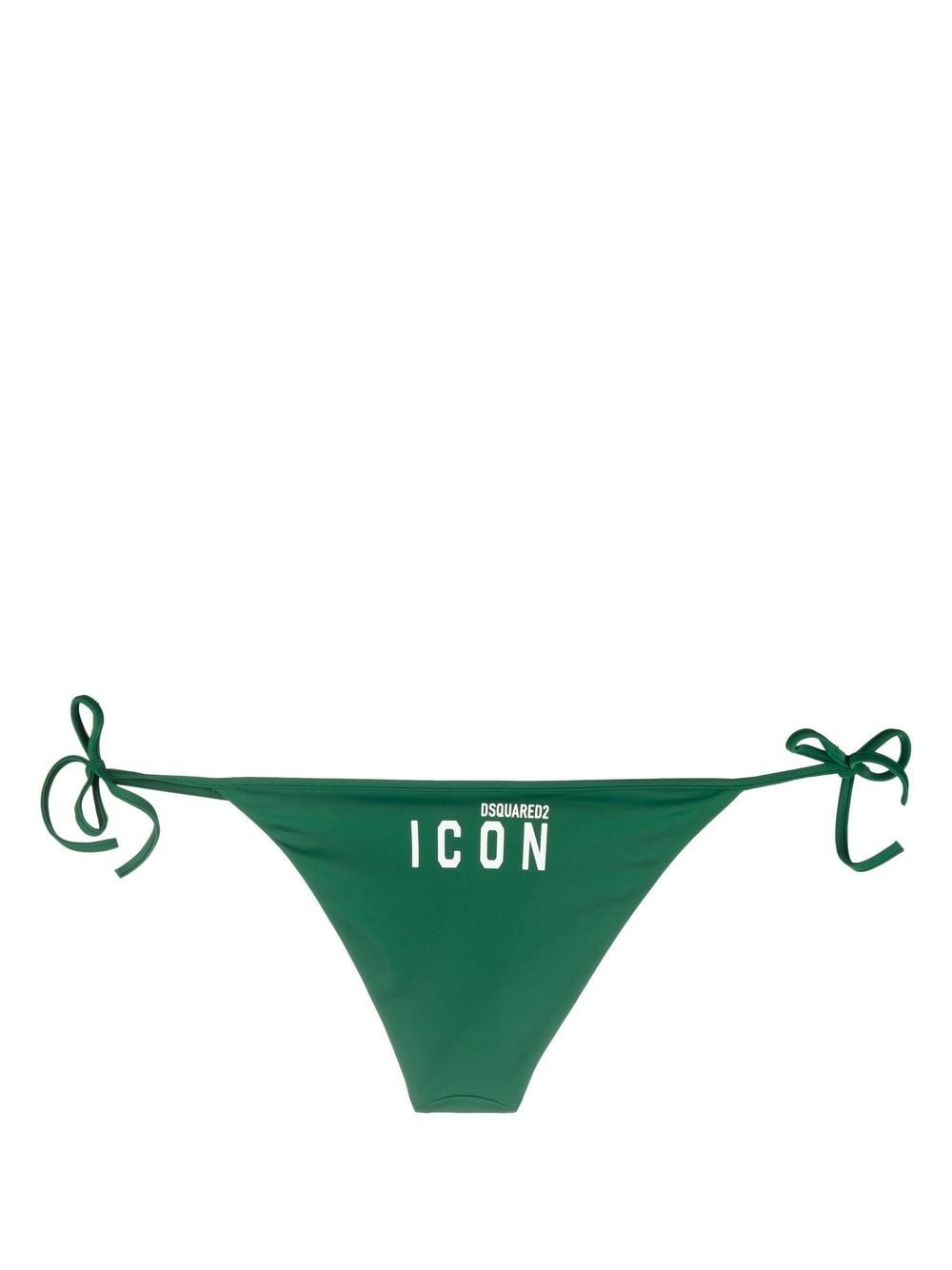 logo-print side-tie bikini bottoms - 2