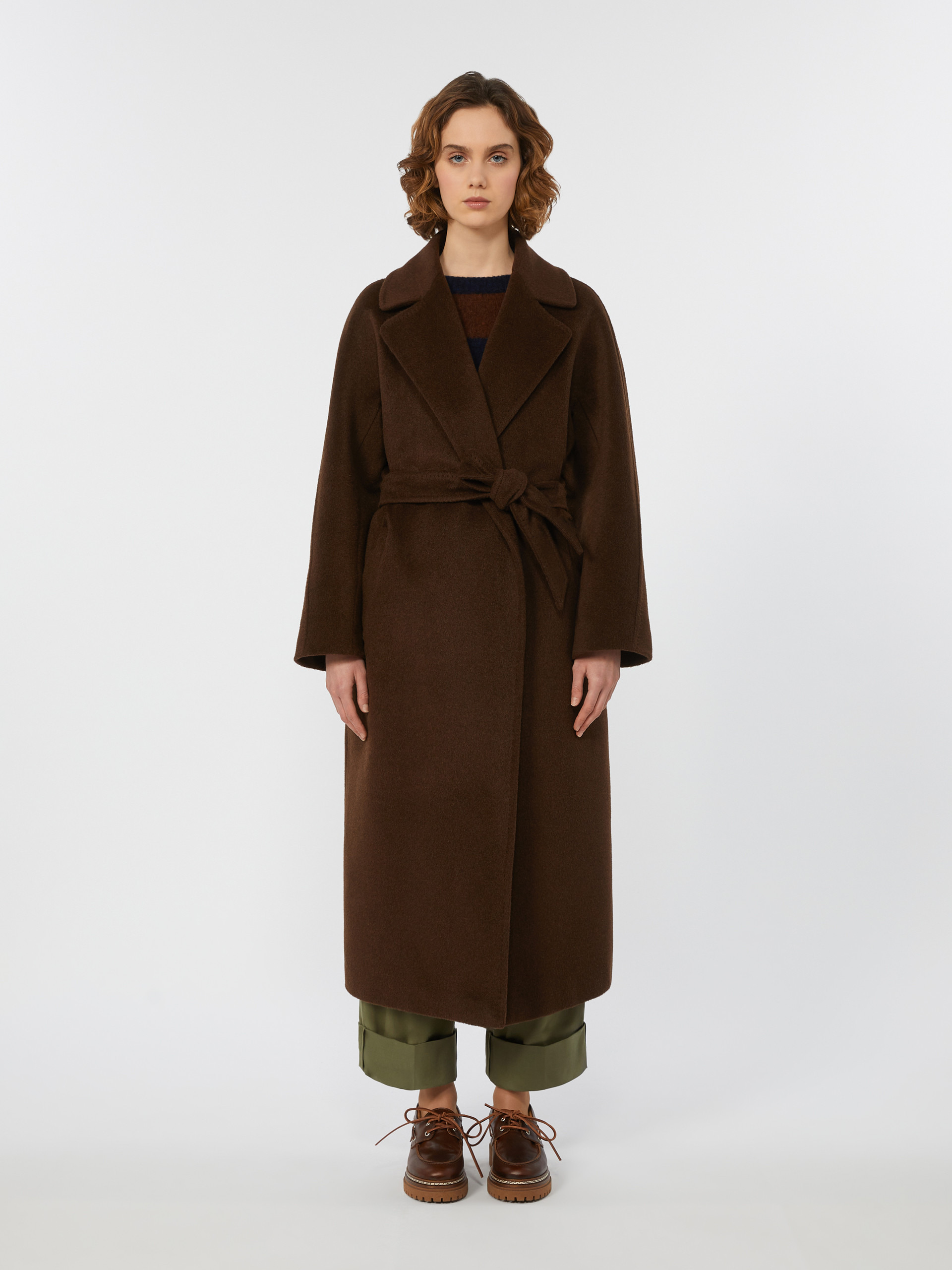 TEMPERA Long wool and alpaca coat - 3