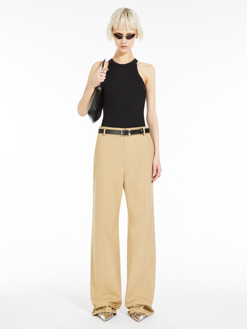 Max Mara NASTIE Silk-blend jersey vest top outlook