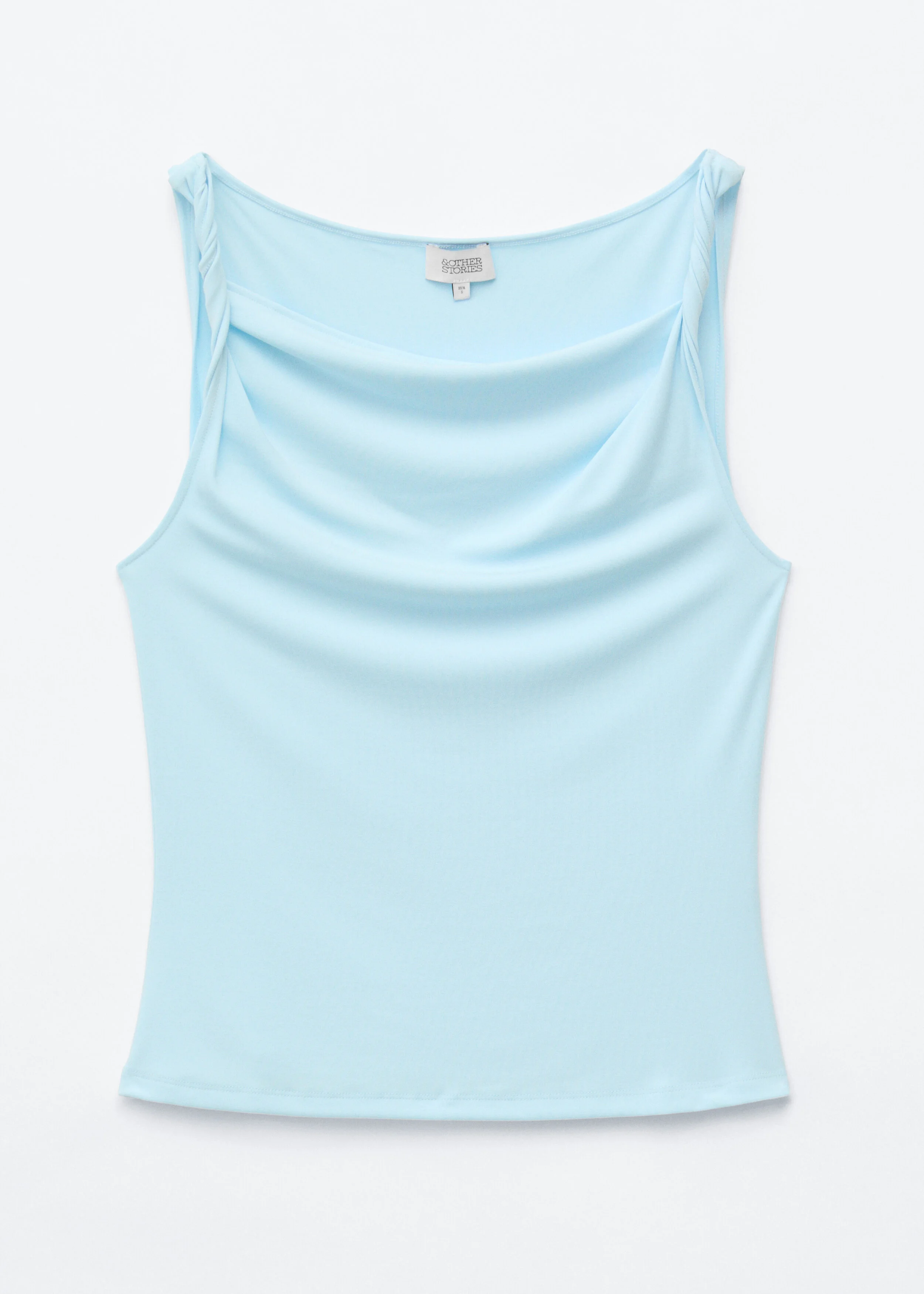 Twist-Shoulder Jersey Top - 1