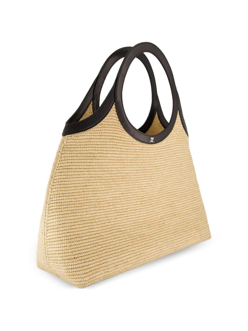Holy raffia tote bag 3