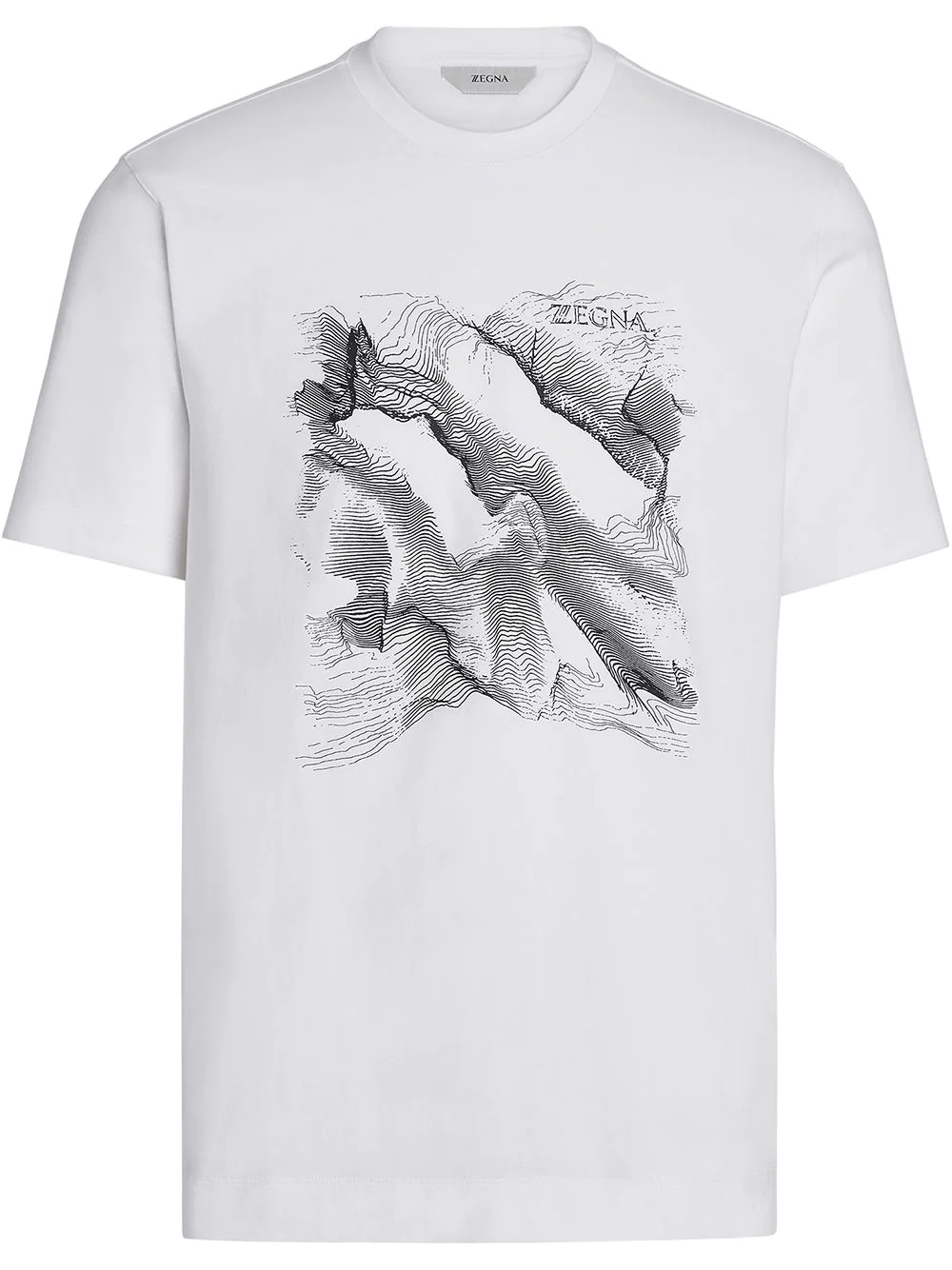 graphic-print stretch-cotton T-shirt - 1