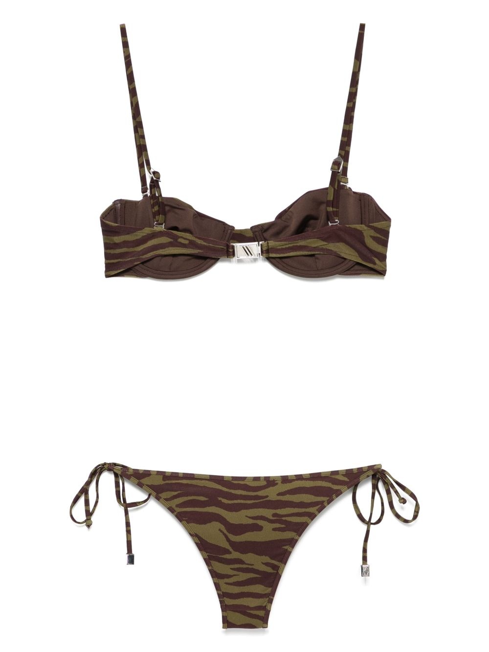 zebra-print bikini - 2