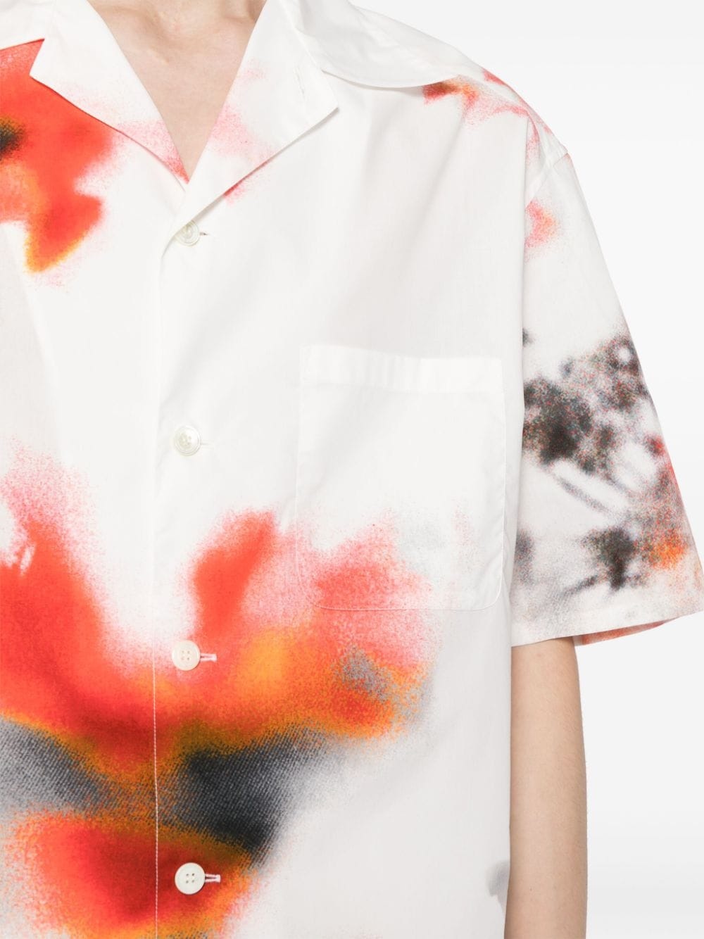 abstract-pattern cotton shirt - 5