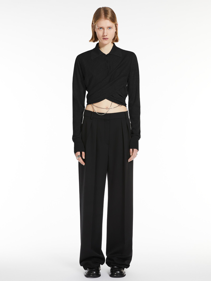 Sportmax ASSUAN Wide-fit stretch wool trousers outlook