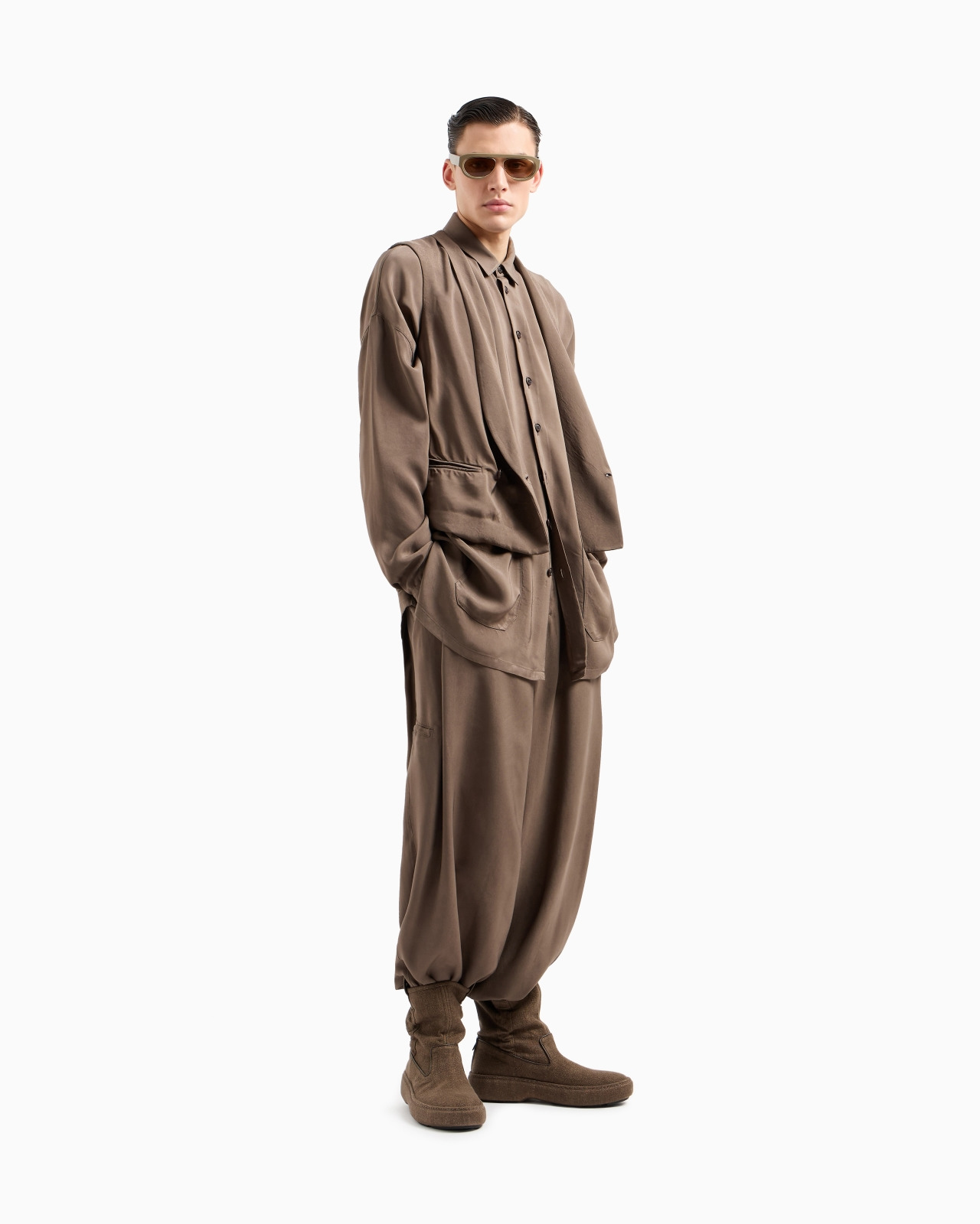 WIDE-LEG VISCOSE TROUSERS - 2