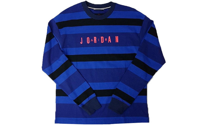 Jordan Air Jordan Sport Dna Casual Stripe Pullover Sports Long Sleeves Blue CV1143-470 outlook