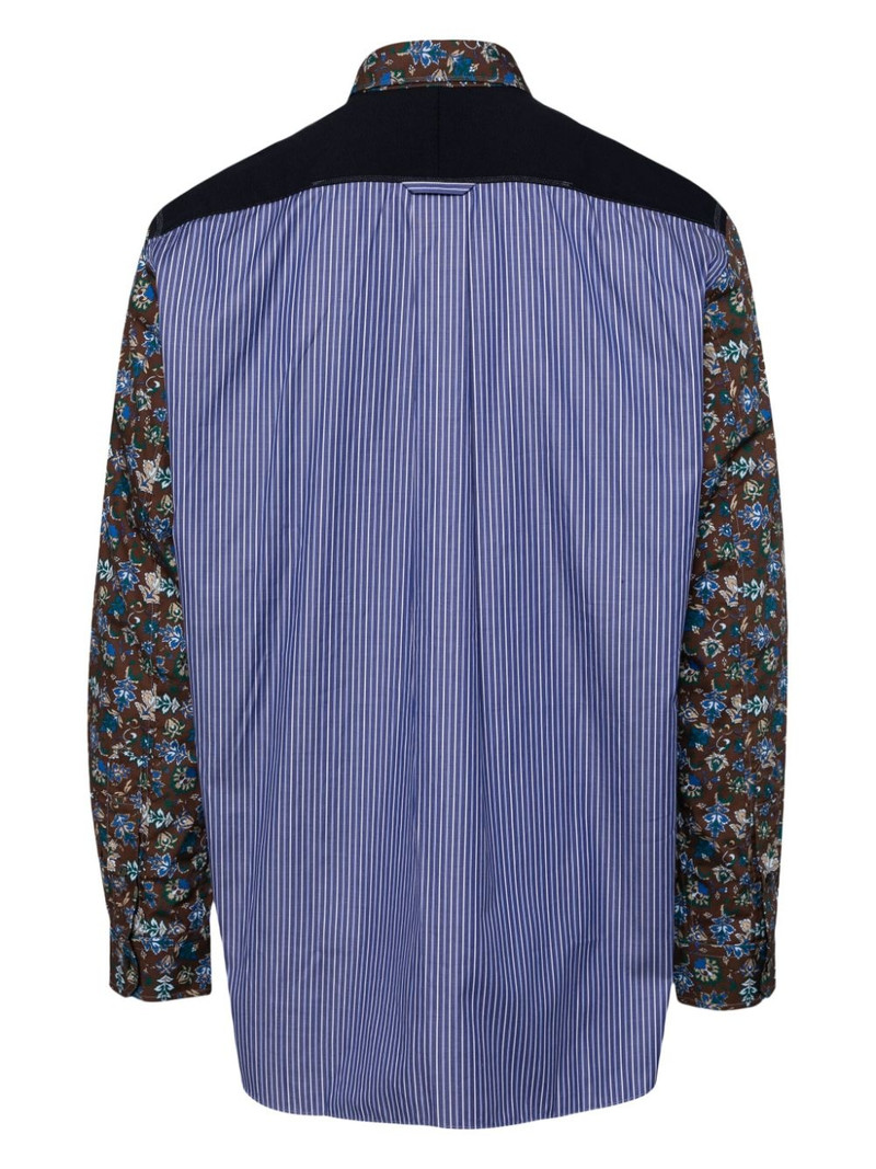 Junya Watanabe MAN paisley striped cotton shirt outlook