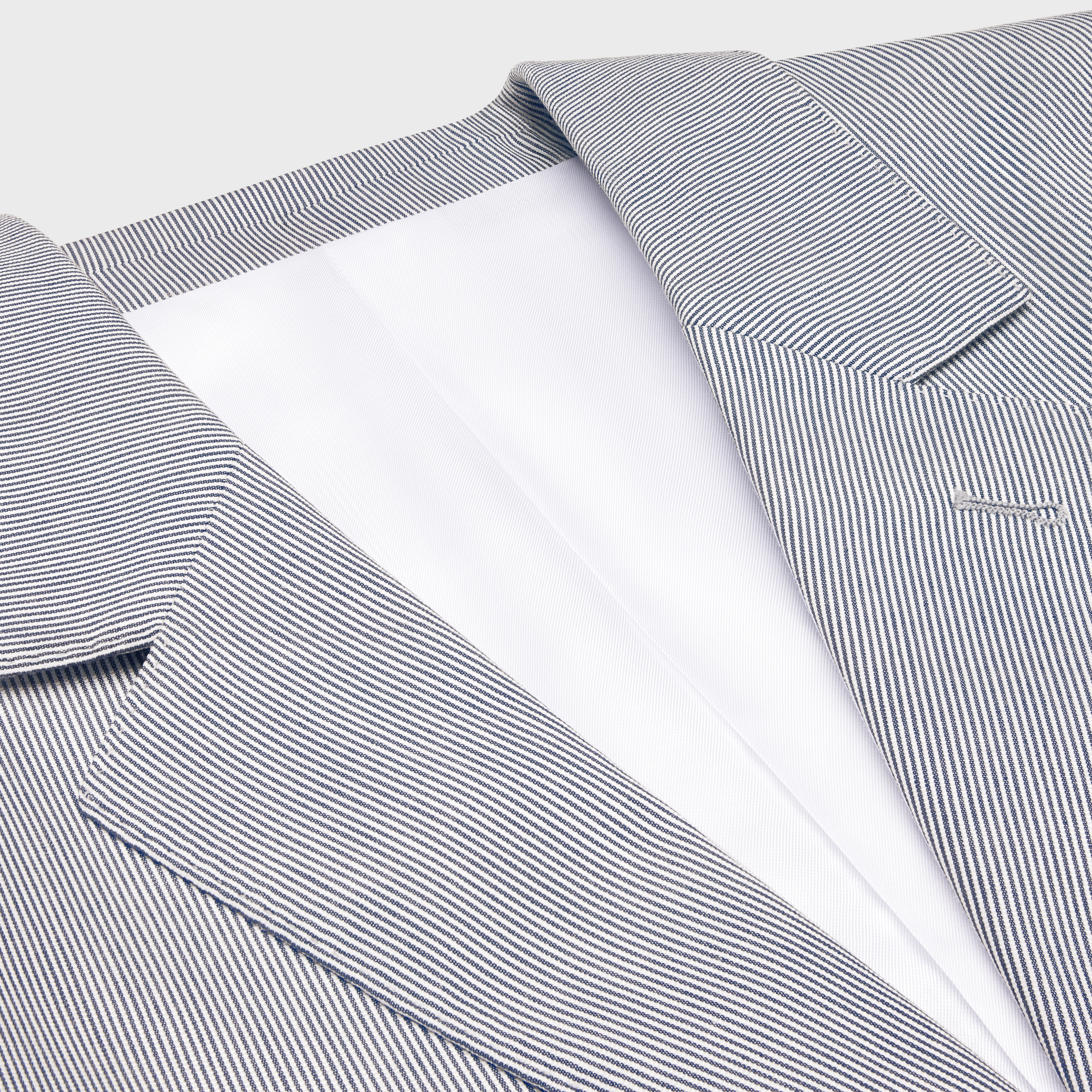 jude jacket in striped cotton - 3