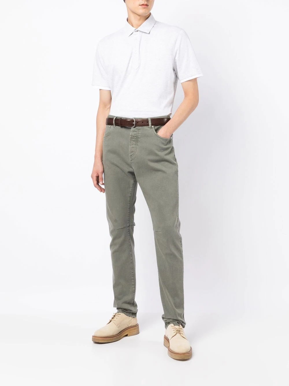 Leisure-fit rolled-hem trousers - 2