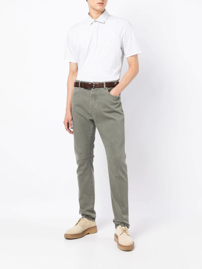 Brunello Cucinelli Leisure-fit rolled-hem trousers outlook